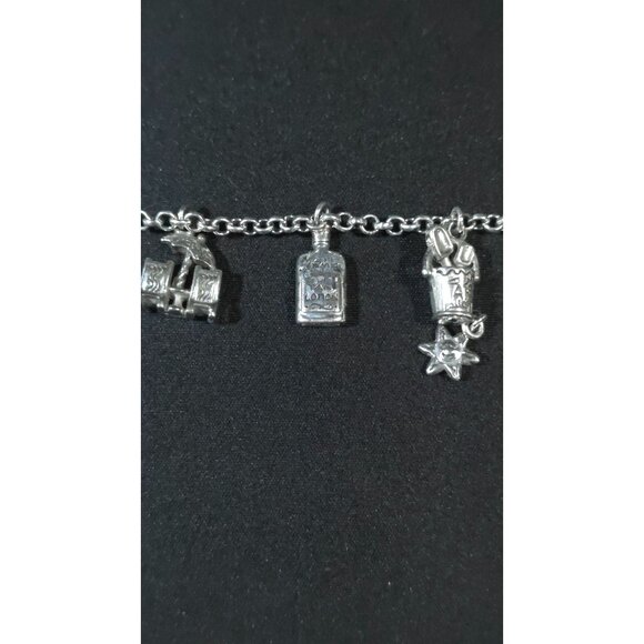 Vintage Brighton Charm Bracelet with Unique Travel & Nautical-Themed Charms - Picture 4 of 9